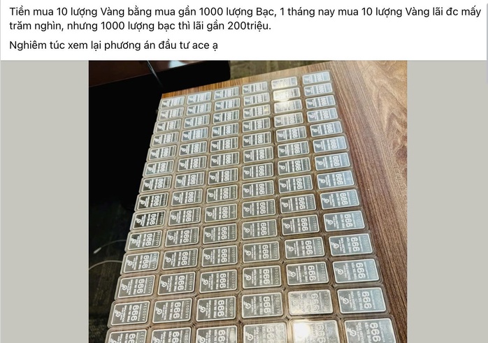 Đầu tư bạc lời nhiều hơn mua vàng?- Ảnh 1. Đầu tư bạc lời nhiều hơn mua vàng?- Ảnh 1.