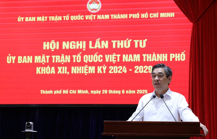 Công bố quyết định kết thúc và thành lập mới Uỷ ban MTTQ TP HCM sau sáp nhập - Ảnh 4.