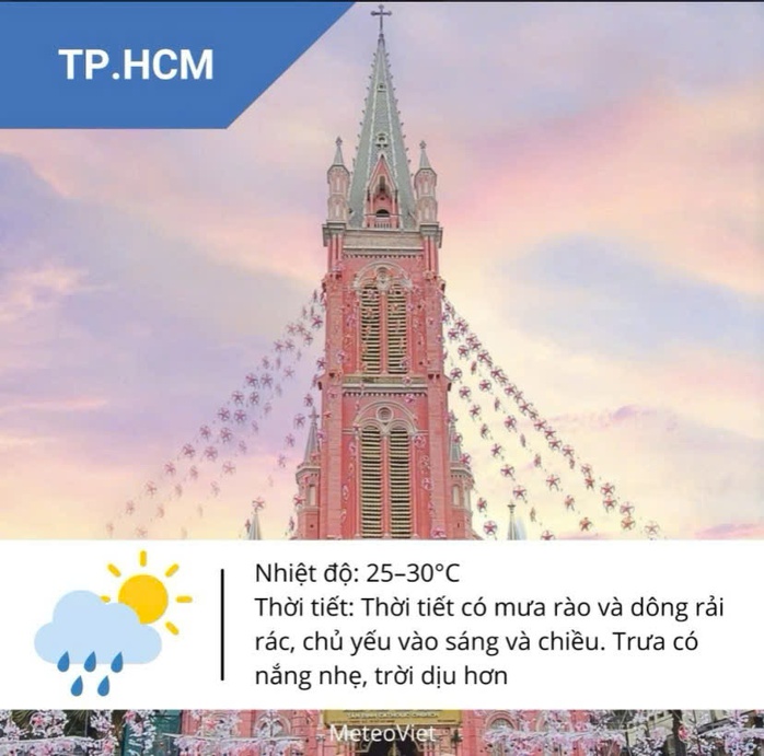 Thời tiết TP HCM hôm nay, 23-6: Ngày nắng nhẹ, ít mưa- Ảnh 2. Thời tiết TP HCM hôm nay, 23-6: Ngày nắng nhẹ, ít mưa- Ảnh 2.