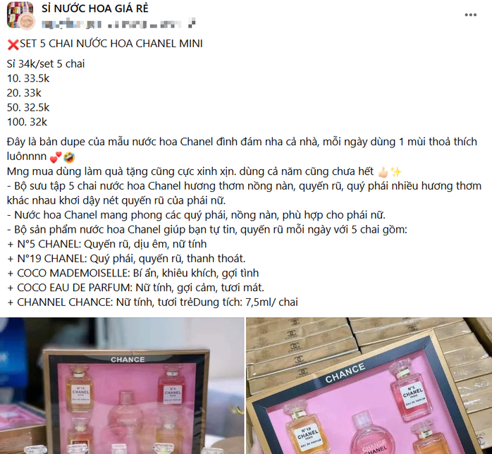 Nước hoa Chanel, Bvlgari, Ysl,…giá 'ngang chai nước lọc' bán đầy trên mạng - Ảnh 1.