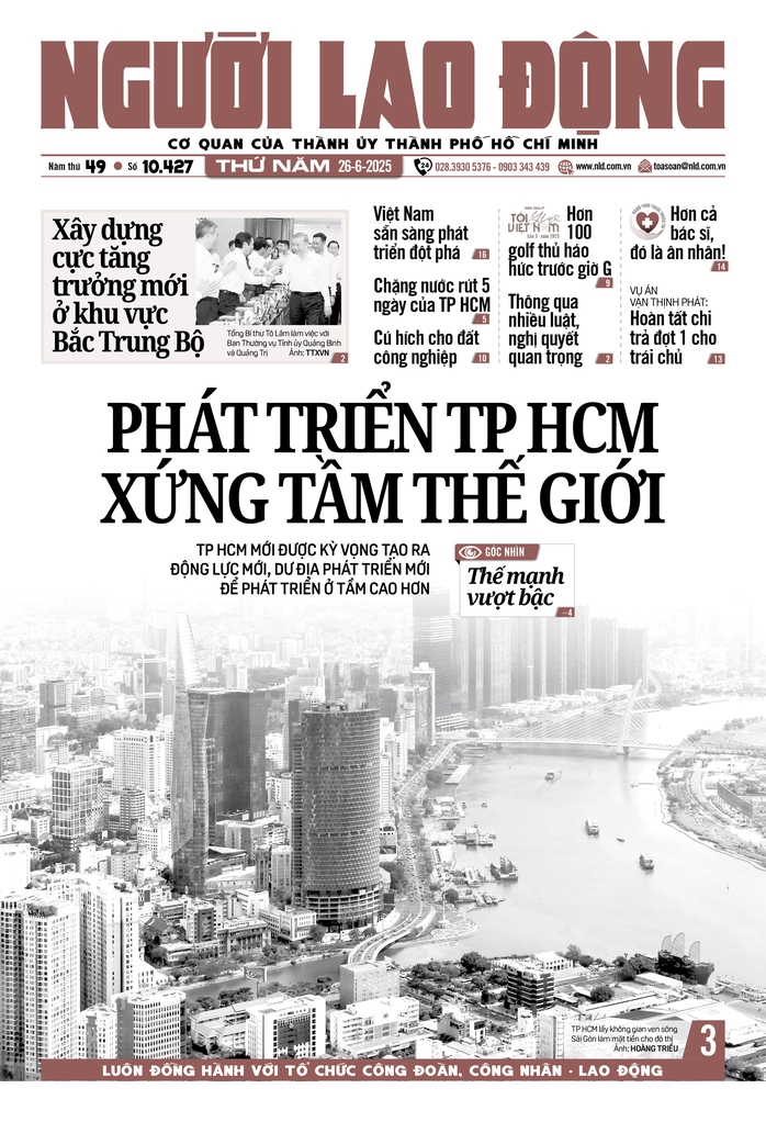 Báo in ngày 26-6: Chặng nước rút 5 ngày của TP HCM - Ảnh 1.