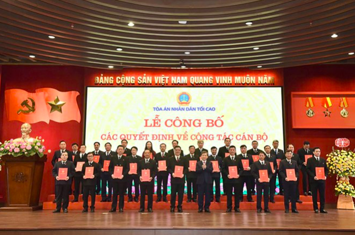 Bổ nhiệm 29 Chánh tòa, Chánh án các tỉnh thành mới - Ảnh 1.