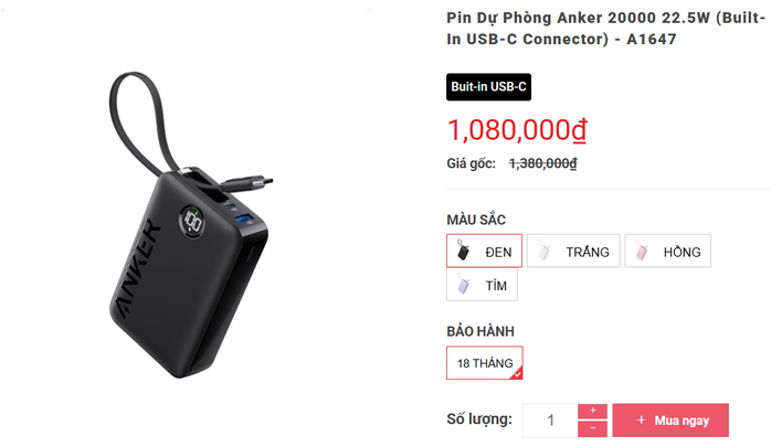 Vì sao Anker thông báo thu hồi loạt mẫu pin sạc dự phòng tại Việt Nam?- Ảnh 1. Vì sao Anker thông báo thu hồi loạt mẫu pin sạc dự phòng tại Việt Nam?- Ảnh 1.