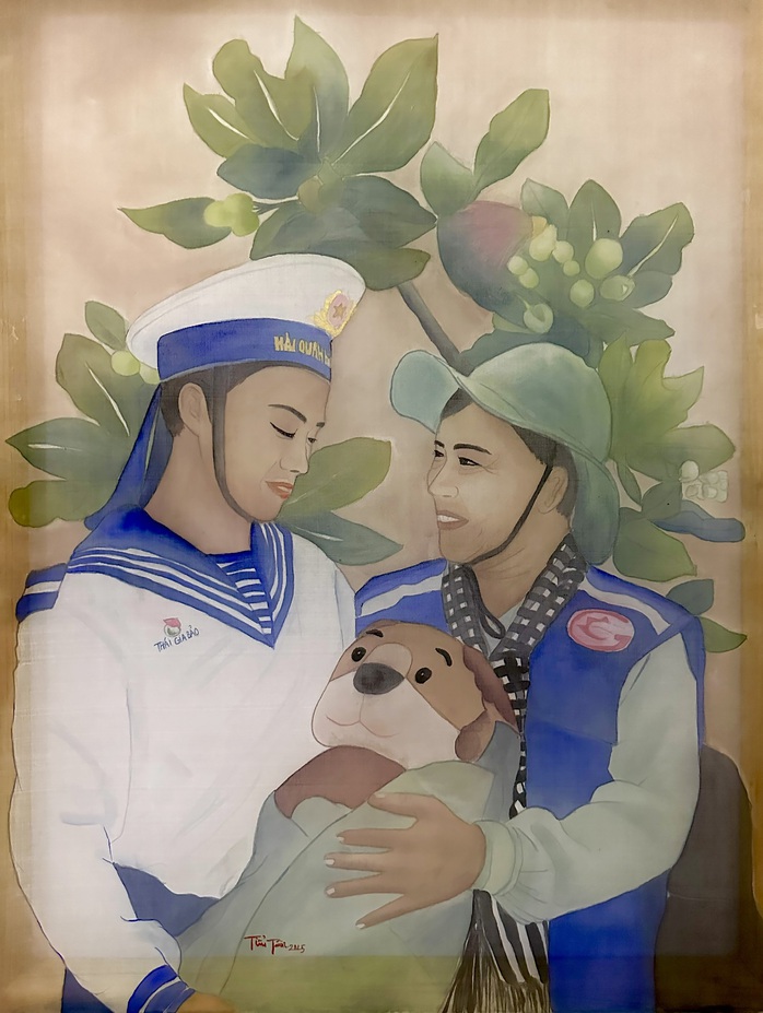 Triển lãm của nhóm 6 Cọng Lụa "Dệt sắc màu tơ" - Ảnh 3. Triển lãm của nhóm 6 Cọng Lụa "Dệt sắc màu tơ" - Ảnh 3.