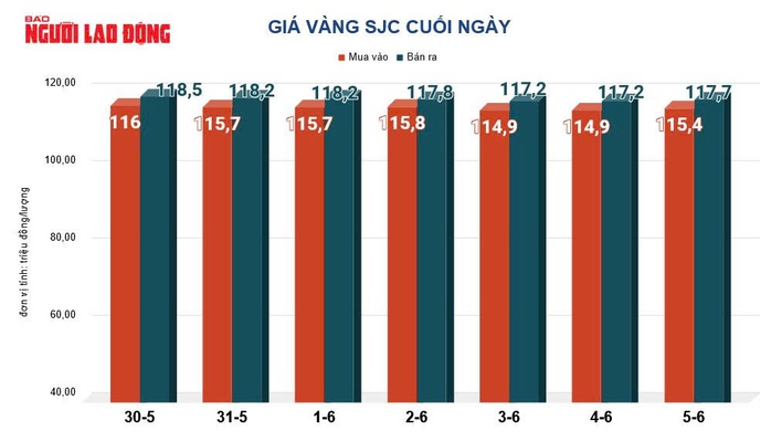 Giá vàng hôm nay, 6-6: Sụt giảm sâu - Ảnh 2.