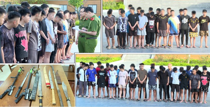Tạm giữ 38 thanh, thiếu niên mang "hàng nóng" tấn công người đi đường - Ảnh 1.