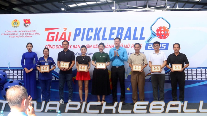 180 VĐV từ 40 Công đoàn cơ sở tham dự giải pickleball mở rộng - Ảnh 1.