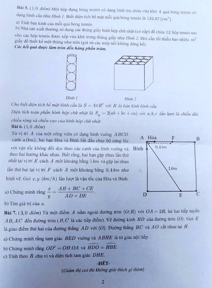 Thi lớp 10 ở TP HCM: Gợi ý giải đề thi môn toán - Ảnh 2.
