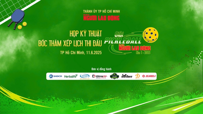 Giải Pickleball Báo Người Lao Động: Chốt danh sách, chờ bốc thăm - Ảnh 3.