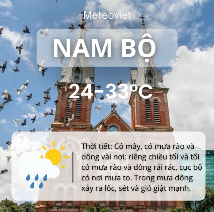 Thời tiết TP HCM hôm nay, 1-7: Sáng nắng, chiều có mưa nhẹ- Ảnh 3. Thời tiết TP HCM hôm nay, 1-7: Sáng nắng, chiều có mưa nhẹ- Ảnh 3.