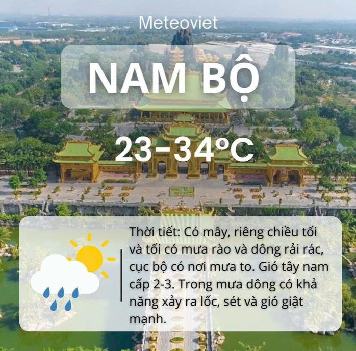 Thời tiết TP HCM hôm nay, 10-7: Ngày nắng, chiều tối mưa nhẹ - Ảnh 2.