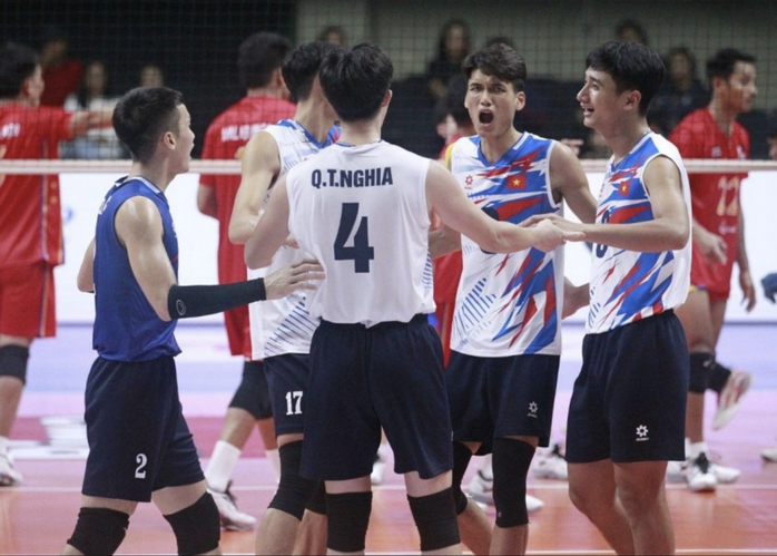 Tạo địa chấn trước Thái Lan, tuyển bóng chuyền nam Việt Nam lên nhì bảng SEA V-League- Ảnh 3. Tạo địa chấn trước Thái Lan, tuyển bóng chuyền nam Việt Nam lên nhì bảng SEA V-League- Ảnh 3.