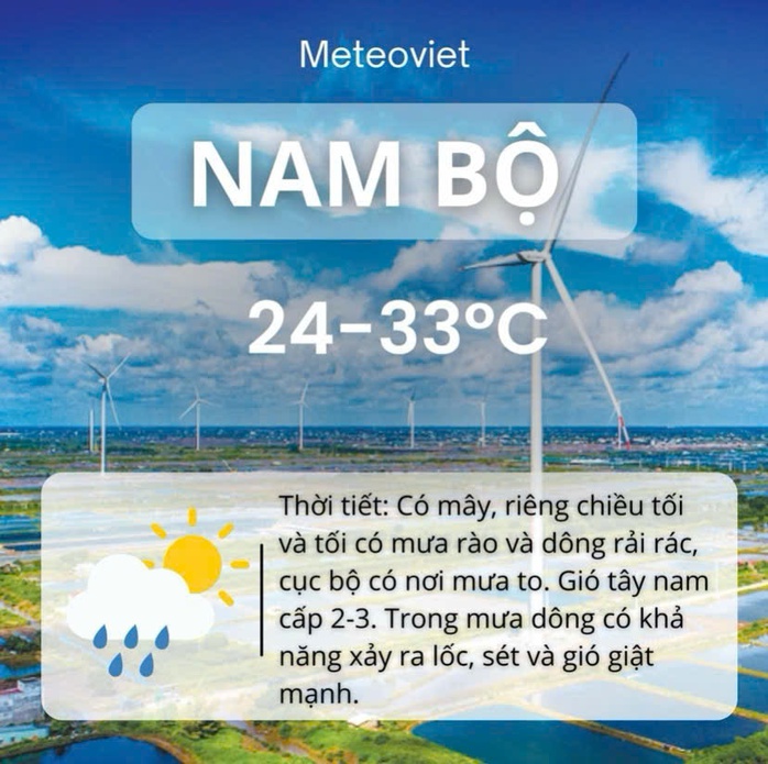 Thời tiết TP HCM hôm nay, 12-7: Nắng gián đoạn, có mưa nhẹ - Ảnh 2.