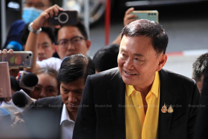 Thái Lan: Ông Thaksin tự làm chứng trong phiên tòa quan trọng- Ảnh 1. Thái Lan: Ông Thaksin tự làm chứng trong phiên tòa quan trọng- Ảnh 1.