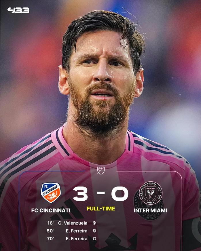 Messi im lặng, Inter Miami thua đậm 3 bàn- Ảnh 1.
