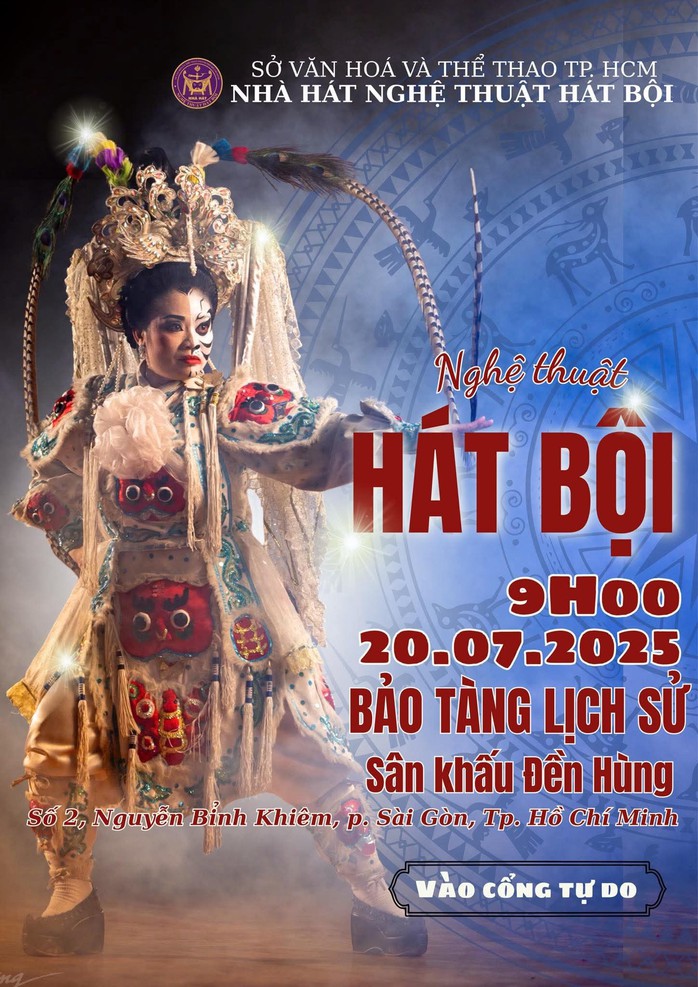 Sáng mai (20-7), xem Hát Bội miễn phí tại Bảo tàng Lịch sử TP HCM