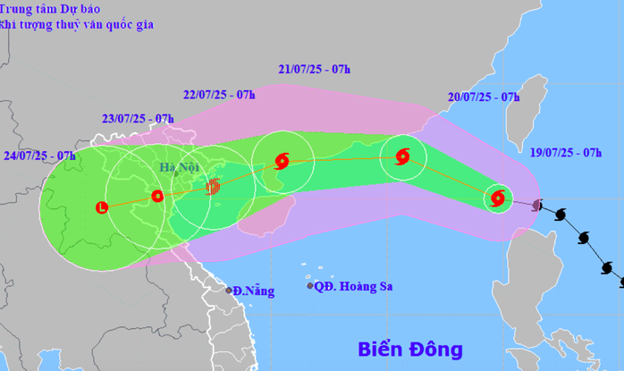 Bão Wipha giật cấp 12 vào Biển Đông trở thành cơn bão số 3 năm 2025 - Ảnh 1. Bão Wipha giật cấp 12 vào Biển Đông trở thành cơn bão số 3 năm 2025 - Ảnh 1.