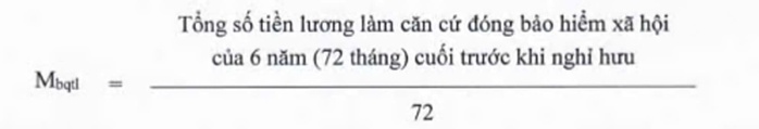 Chi tiết công thức tính bình quân mức lương đóng BHXH để tính lương hưu theo quy định mới - Ảnh 3.
