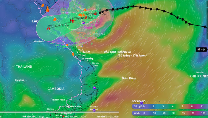 Tin mới nhất về bão số 3 Wipha, cách Quảng Ninh 120 km - Ảnh 1.