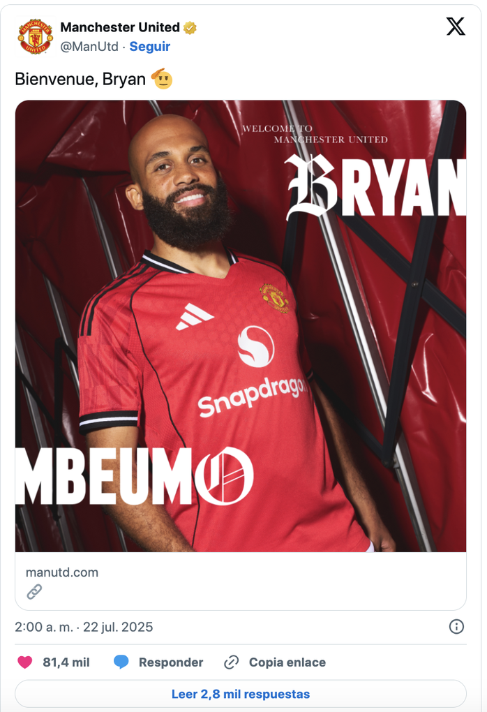 Bryan Mbeumo chính thức gia nhập Man United, sẵn sàng đá trận ra mắt tại Mỹ - Ảnh 2.
