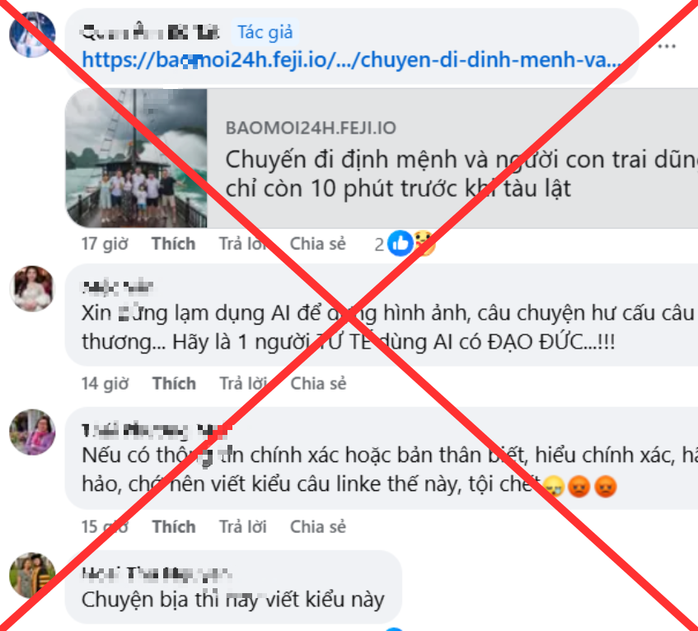 Cẩn thận bị xử lý hình sự khi lan truyền sai sự thật vụ lật tàu ở Quảng Ninh - Ảnh 2.