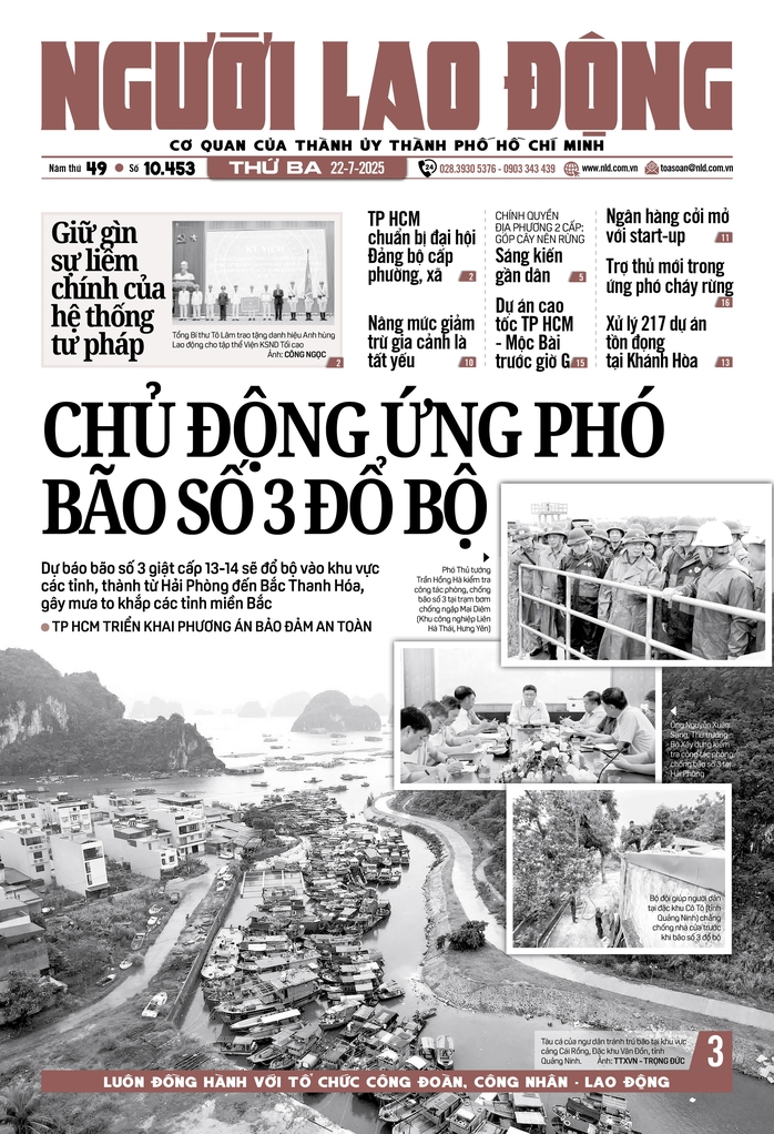 Báo in ngày 22-7: Dự án cao tốc TP HCM - Mộc Bài trước giờ G - Ảnh 1.
