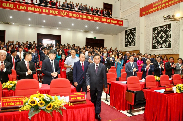 Thường trực Ban Bí thư Trần Cẩm Tú dự Đại hội Đảng bộ phường Hải An (TP Hải Phòng) - Ảnh 1.