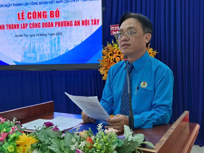 Công đoàn phường An Hội Tây công bố quyết định thành lập- Ảnh 3.