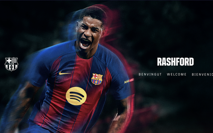 Barcelona công bố hợp đồng và số áo của Marcus Rashford - Ảnh 1.