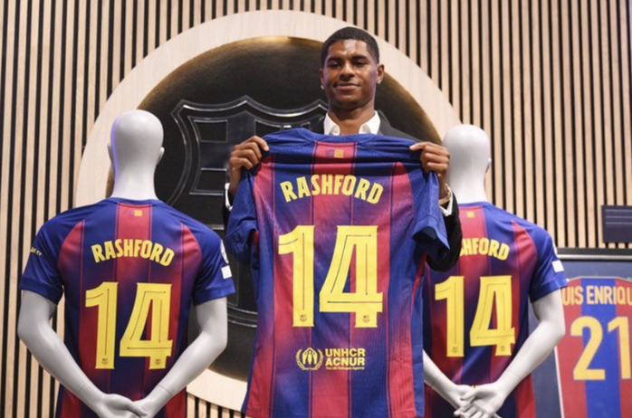 Barcelona công bố hợp đồng và số áo của Marcus Rashford - Ảnh 4.