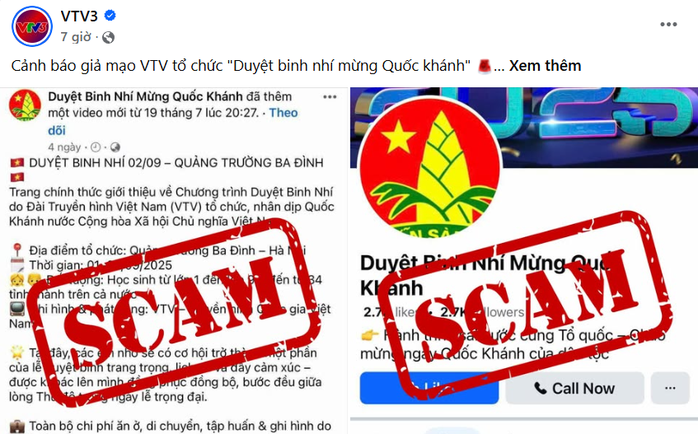 Cảnh báo giả mạo VTV tổ chức "Duyệt binh nhí mừng Quốc khánh" - Ảnh 1.