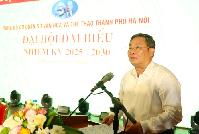 Đại hội Đảng bộ Sở Văn hóa và Thể thao TP Hà Nội nhiệm kỳ 2025-2030 thành công tốt đẹp- Ảnh 2. Đại hội Đảng bộ Sở Văn hóa và Thể thao TP Hà Nội nhiệm kỳ 2025-2030 thành công tốt đẹp- Ảnh 2.