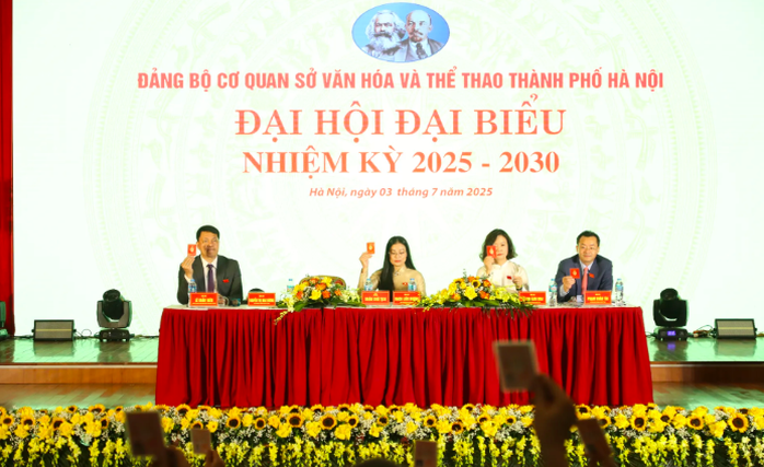 Đại hội Đảng bộ Sở Văn hóa và Thể thao TP Hà Nội nhiệm kỳ 2025-2030 thành công tốt đẹp- Ảnh 1. Đại hội Đảng bộ Sở Văn hóa và Thể thao TP Hà Nội nhiệm kỳ 2025-2030 thành công tốt đẹp- Ảnh 1.