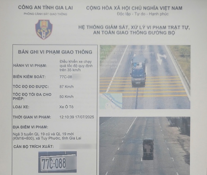 Bất ngờ về chiếc xe tải vi phạm tốc độ 21 lần trong 7 tháng ở Gia Lai- Ảnh 1. Bất ngờ về chiếc xe tải vi phạm tốc độ 21 lần trong 7 tháng ở Gia Lai- Ảnh 1.