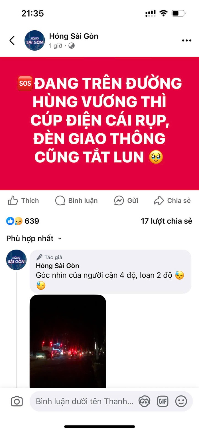 Vì sao TP HCM mất điện trên diện rộng vào giờ cao điểm tối 31-7 - Ảnh 1.