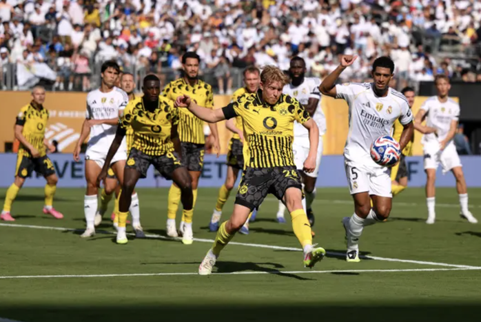 Real Madrid thắng nghẹt thở Dortmund, chờ chạm trán PSG ở bán kết- Ảnh 1. Real Madrid thắng nghẹt thở Dortmund, chờ chạm trán PSG ở bán kết- Ảnh 1.