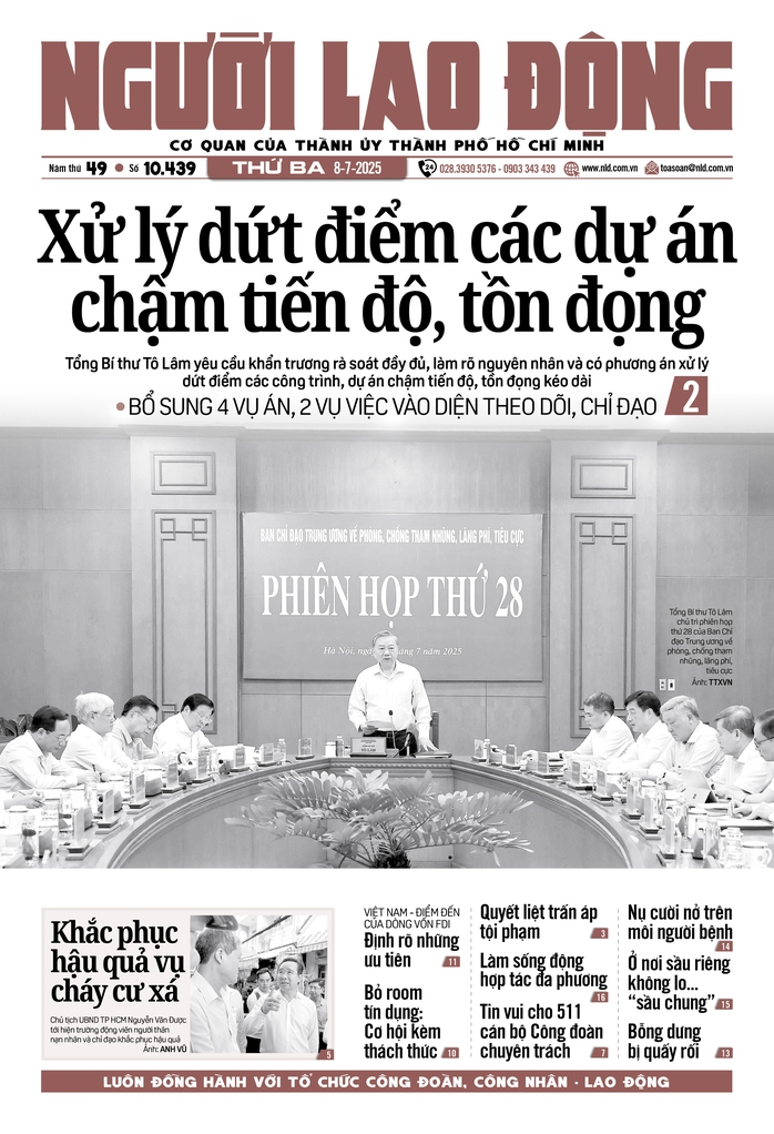 Báo in ngày 8-7: Cách hành xử khó chấp nhận của 1 giám đốc doanh nghiệp - Ảnh 1. Báo in ngày 8-7: Cách hành xử khó chấp nhận của 1 giám đốc doanh nghiệp - Ảnh 1.