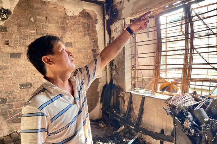 Khắc phục hậu quả vụ cháy cư xá - Ảnh 1.