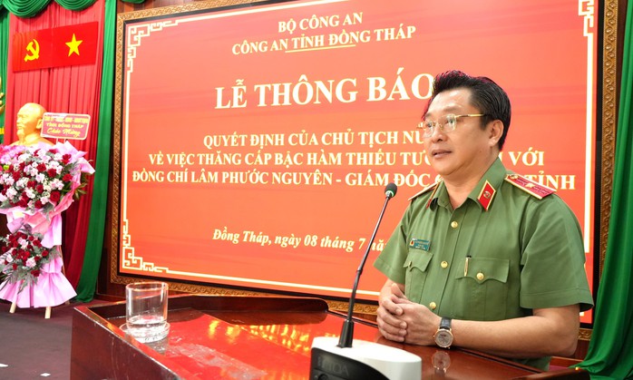Công an tỉnh Đồng Tháp tổ chức lễ thông báo Quyết định của Chủ tịch nước- Ảnh 3. Công an tỉnh Đồng Tháp tổ chức lễ thông báo Quyết định của Chủ tịch nước- Ảnh 3.
