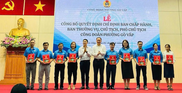 Công đoàn phường Gò Vấp công bố quyết định thành lập - Ảnh 1.