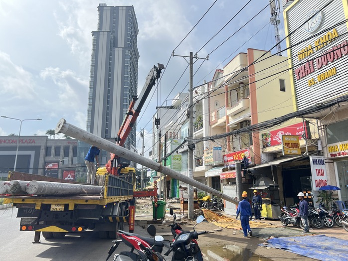 Vụ "Nâng cấp đoạn đường ngắn gần 50 tỉ đồng" ở Cần Thơ: Ngành điện đã hoàn thành thi công - Ảnh 2.