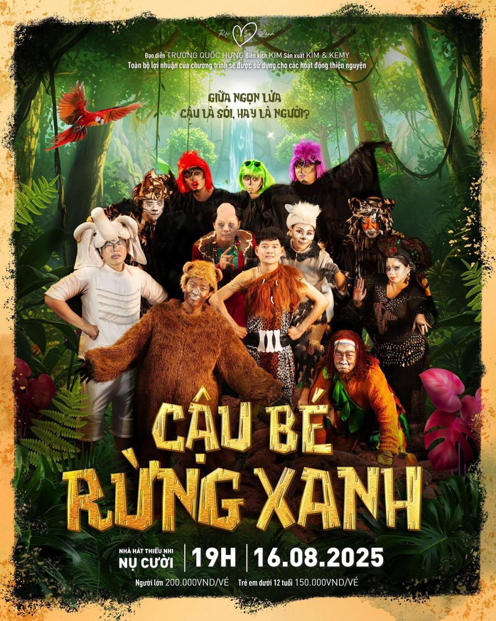Nhóm kịch "Mặt trời bé con" ra mắt vở "Câu bé rừng xanh" - Ảnh 1.