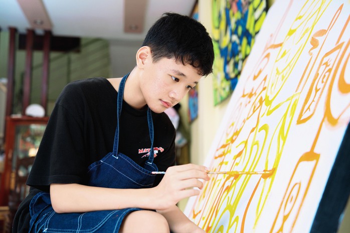 Triển lãm của cậu bé lớp 8 Phạm Hải Nguyên   - Ảnh 8.