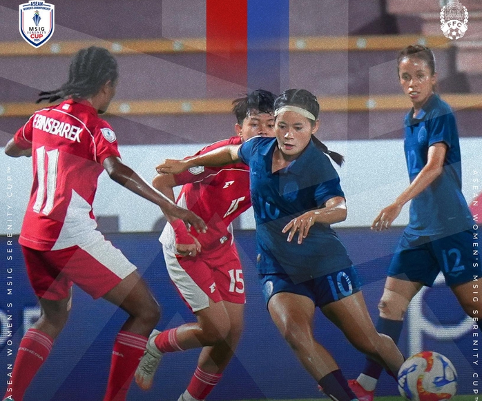 Nữ Indonesia vất vả giành 1 điểm duy nhất trước Campuchia ở ASEAN Cup nữ - Ảnh 1.