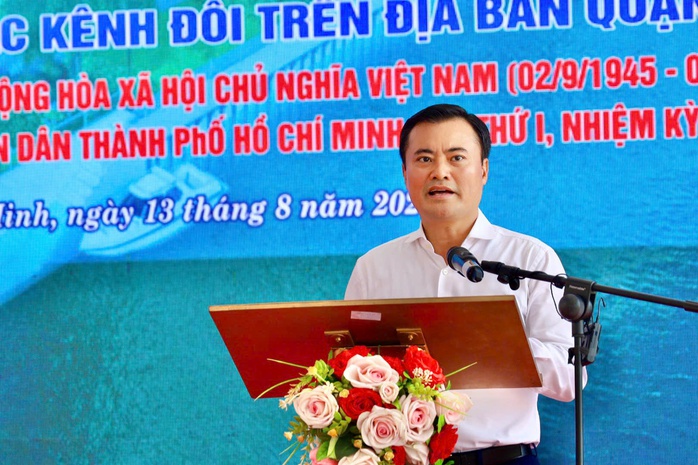 Khởi công công trình “thay áo” bờ Bắc Kênh Đôi - Ảnh 3.