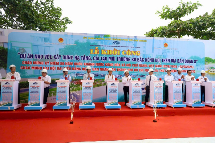 Khởi công công trình “thay áo” bờ Bắc Kênh Đôi - Ảnh 5.