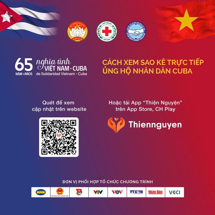 Chương trình ủng hộ nhân dân Cuba đã đạt 65 tỉ đồng - Ảnh 1.