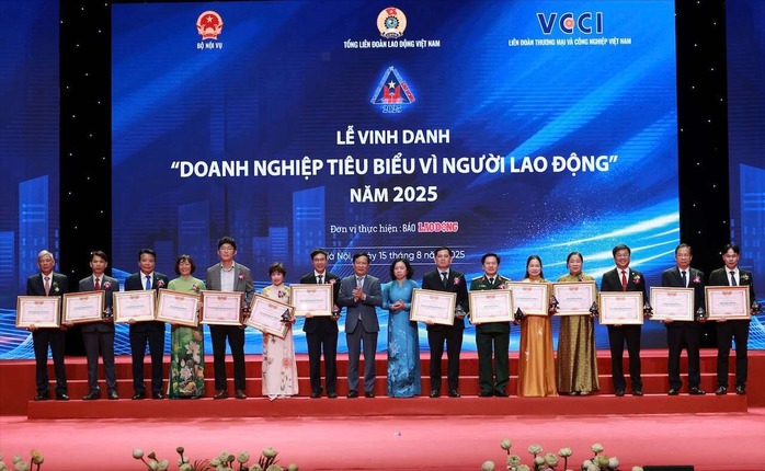 Vinh danh 28 doanh nghiệp tiêu biểu vì Người lao động- Ảnh 1.