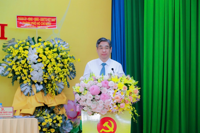 Nguyên Chủ tịch nước Nguyễn Minh Triết dự Đại hội Đại biểu Đảng bộ phường Phú An- Ảnh 3.