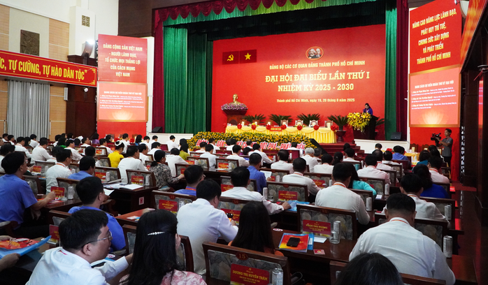 Khai mạc Đại hội đại biểu Đảng bộ các cơ quan Đảng TP HCM lần thứ I, nhiệm kỳ 2025 - 2030- Ảnh 6. Khai mạc Đại hội đại biểu Đảng bộ các cơ quan Đảng TP HCM lần thứ I, nhiệm kỳ 2025 - 2030- Ảnh 6.
